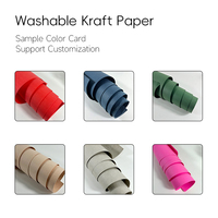 Papier kraft lavable certifié Oekotex, papier jacron lavable, tissu artisanal, simili cuir pour la fabrication de sacs et de sacs DIY