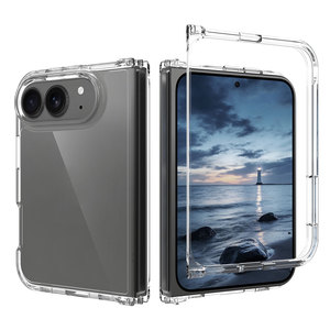 Funda Laudtec transparente de TPU+PC para iPhone 18 Fold, ultrafina, antiarañazos, antiamarilleo, tacto sedoso, a prueba de golpes, para teléfono plegable. - Product Image 1