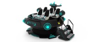 Chaise de cinéma virtuel VRSGAMES 9D Vaisseau spatial intérieur en métal et UFO VR pour centres commerciaux et aéroports