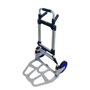 Zware Vrachtwagen <span class=keywords><strong>Trolley</strong></span> Stille Opvouwbare Handtrolley Tweewielige Platform Draagbare Huishoudelijke Bagage Tweewielige Ijzeren Buis Ontwerp - Product Image 3