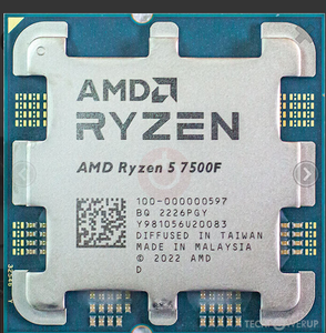 <span class=keywords><strong>CPU</strong></span> <span class=keywords><strong>AMD</strong></span> <span class=keywords><strong>Ryzen</strong></span> 5 7500F de 6 Núcleos y 12 Subprocesos, 5.0 GHz de Velocidad Máxima, Desbloqueado para Overclocking, para Juegos y Creación de Contenido - Product Image 2