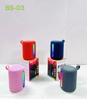 Haut-parleur portable rechargeable sans fil Bluetooth 5.3 pour fêtes en extérieur avec LED RGB, 6,5 W, autonomie de 3 à 5 heures, subwoofer, FM, TF