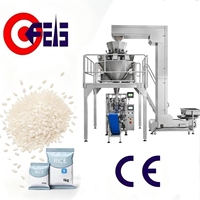 Vollautomatische Verpackungsmaschine für Pommes Frites mit Volumenmesser, Datumsaufdruck und Touchscreen für Vertikale Verpackung