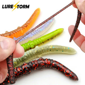 Leurre souple en plastique LureStorm 12,5 cm/3 g, leurre de pêche artificiel en <span class=keywords><strong>TPE</strong></span>/PVC, vers de terre, leurres souples coulants/flottants - Product Image 2