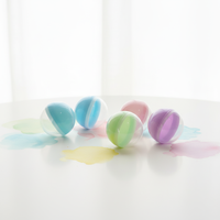 Capsules Gashapon transparentes colorées de 32 mm en forme d'œuf de Pâques, capsules en plastique colorées pour machine Gashapon, jouets à torsion, balles Gashapon à vendre