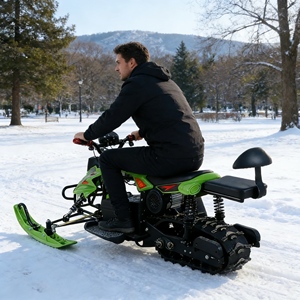 Scooter électrique haut de gamme à <span class=keywords><strong>neige</strong></span>, 4 roues, motoneige, quatre roues, antidérapant, pour les jeux d'hiver en famille - Product Image 2