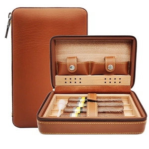 Caja <span class=keywords><strong>de</strong></span> <span class=keywords><strong>puros</strong></span> <span class=keywords><strong>de</strong></span> cuero a precio <span class=keywords><strong>de</strong></span> fábrica sin cortador, caja <span class=keywords><strong>de</strong></span> <span class=keywords><strong>puros</strong></span> <span class=keywords><strong>de</strong></span> viaje, organizador, accesorios para fumar, caja <span class=keywords><strong>de</strong></span> cigarrillos <span class=keywords><strong>de</strong></span> almacenamiento - Product Image 1