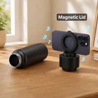 Botol Minum Olahraga Custom Vacuum Flask Travel 18oz 32oz Stainless Steel Gym Tumbler Dinding Ganda Terisolasi dengan Speaker