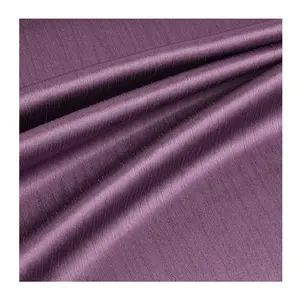 Tissu crêpe satiné épais stretch nuptiale polyester mat tissé spandex mousseline de soie dorée