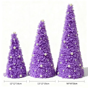 Giáng Sinh Bảng Trang Trí Sang Trọng Cone Mini Cây Giáng Sinh Với Ngọc Trai Cho Xmas Năm Mới Mùa Đông Nhà Trong Nhà Bàn Trang Trí Nội Thất Quà Tặng - Product Image 3