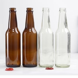 Cao cấp 330ml Vòng Hổ Phách chai bia thủy tinh trong các kích cỡ với vương miện cap & vít cho Kem thơm Brandy sử dụng - Product Image 5