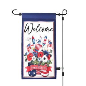 Drapeau de jardin personnalisé Aigle chauve imprimé numériquement, éco-responsable, 250 ans de l'Amérique, USA, Bannière Liberté, 1776-2026 - Product Image 2