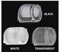 Groothandel wegwerp rechthoekige PP plastic saladeboxen, fruit-, vlees-, noedel- en taartcontainers van PP materiaal, lunch- en voedselcontainers