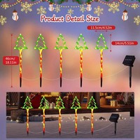 Guirlandes solaires de Noël pour jardin, éclairage extérieur IP65 étanche pour jardin, mariage, fête, patio, décoration de vacances