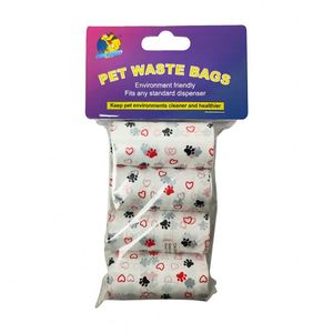 Sacs à déjections pour animaux de compagnie biodégradables et écologiques en plastique violet épaissi pour les excréments de chien - Product Image 3