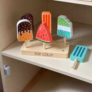 Niños diversión <span class=keywords><strong>de</strong></span> madera palo <span class=keywords><strong>de</strong></span> helado caramelo Lolly Kichen juego otro educativo madera comida <span class=keywords><strong>de</strong></span> imitación regalo juguetes para niños y niñas - Product Image 5
