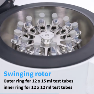 Weiai Lcd Display Medische Lab Centrifugeuse 3500Rpm Swing Horizontale Samengestelde Rotor 15Ml 10Ml Lage Snelheid <span class=keywords><strong>Centrifuge</strong></span> <span class=keywords><strong>Machine</strong></span> - Product Image 3