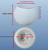 Pot de fleurs auto-arrosant au design moderne, en résine plastique épaissie, pour culture en terre ou hydroponie, idéal pour la décoration créative de la maison et le jardinage de bureau.
