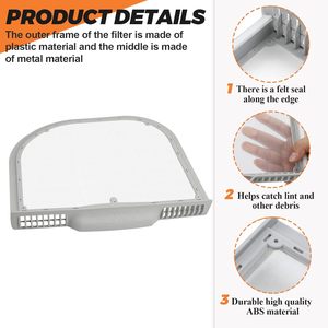 Filtre anti-peluches Beaquicy 5231EL1001C, remplacement pour sèche-linge LG Kenmore, Installation facile, usage domestique - Product Image 2