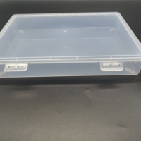 Boîte de rangement rectangulaire transparente en PP avec double loquet pour le stockage de pièces mécaniques et de vis – Vente en gros