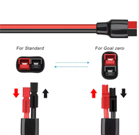 Câble d'alimentation DC 2,0 mm² mâle-femelle avec adaptateur DC 8 mm et connecteur GZ Power Pole 30A/45A pour générateur portable