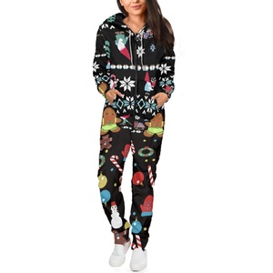 Wholesale Custom Print Sublimation Xmas Winter Warm Soft Pants <strong>Pyjamas</strong> Blank Pajamas Set Matching <strong>Christmas</strong> Pajamas for <strong>Couples</strong> - Product Image 4