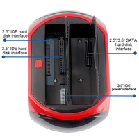 Duplicador de Disco Duro USB 2.0 Todo en Uno con Lector de Tarjetas, Estación de Acoplamiento para Discos Duros SATA/IDE de 2.5\"/3.5\"