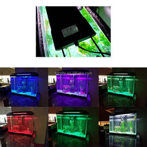 Barra de soporte de luz <span class=keywords><strong>Led</strong></span> para <span class=keywords><strong>acuario</strong></span> de agua dulce, lámpara LCD de aluminio de espectro completo de 12-55 pulgadas para tanque de peces - Product Image 5