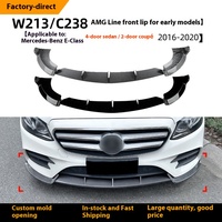 Kit bodi Spoiler bibir depan, untuk Mercedes Benz e-class W213/C238 model E260 E300 E43 2016-2020 modifikasi Bumper depan