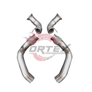 Tubo de Escape de Alto Flujo Vortex 304 de Acero Inoxidable para BMW M5 F90 S63 4.4T V8 2018–2024 con Protector Térmico Sin Advertencia de Luz de Emergencia (CEL) - Product Image 1