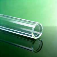Tube de laboratoire en verre de quartz synthétique fusionné de haute qualité, 99,99 % de quartz pur, pour soudage à haute flexion, vente en gros