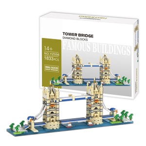 Modèle de blocs de construction Micro Castle avec tours et jardins, jouet éducatif pour enfants, décoration de chambre pour collectionneurs, cadeau - Product Image 6