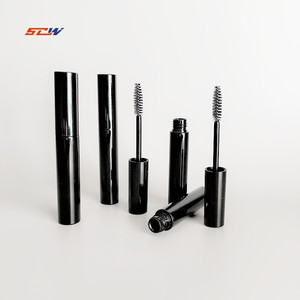 <span class=keywords><strong>Tube</strong></span> de brosse à cils <span class=keywords><strong>pour</strong></span> Mascara, accessoire de luxe en <span class=keywords><strong>plastique</strong></span> de haute qualité, couvercle à vis, 10ML, personnalisé, noir et <span class=keywords><strong>rond</strong></span> - Product Image 1
