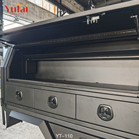Boîte à outils latérale et plateau en aluminium pour camionnette double cabine, avec tous types d'accessoires