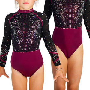 Leotardo Rosa Degradado OEM, el Más Popular, para Gimnasia, para Niñas, Ropa de Baile para Entrenamiento Infantil - Product Image 1