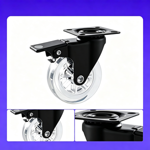 Ruedas para Muebles de Alta Resistencia con Placa de Montaje de 3 Vías y Diseño Combinado Todo en Uno, Ajuste Universal, Selección Superior - Product Image 5