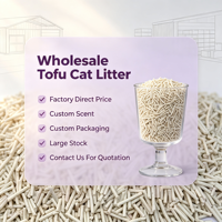 Litière pour chat en tofu végétal, sans poussière, à agglomération rapide, forte absorption d'eau, jetable aux toilettes, sable naturel pour chat