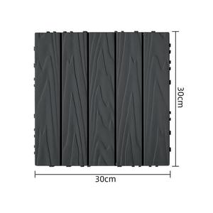 Goffratura burlywood 30cm di plastica pp ad incastro piastrelle piano piano per il cortile della terrazza - Product Image 6