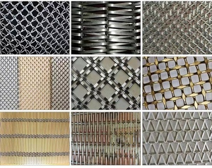 Đấm dệt kim loại khách sạn Trần nền tường trang trí lưới lưới - Product Image 5