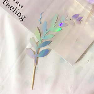 Decoraciones de Pastel de Sirena con Miel y Dulzura, Insertos Acrílicos de Algas Marinas Cortadas con Láser para Mesa de Postres de Fiesta de Cumpleaños - Product Image 4