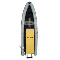 Bateau pneumatique Hedia Luxury RIB-1050 ORCA Hypalon à coque en aluminium, nouveau design 2024 2023 pour la pêche avec moteur hors-bord offert