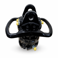 Rotateur hydraulique avec grappin à bois EWC620, force de fendage de 26 tonnes, accessoire d'excavatrice, rotation illimitée à 360°