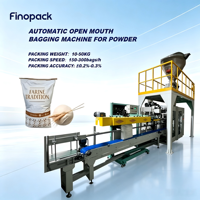 Machine d'ensachage à bouche ouverte pour farine de maïs, machine d'emballage de farine de maïs 25 kg, machine de remplissage automatique de sacs de poudre, remplissage par vis sans fin