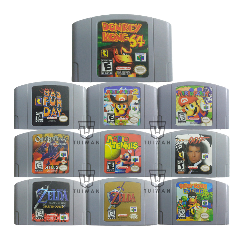 Cartucho de Juegos Retro Para n64, venta al por mayor, versión NTSC de EE. UU.