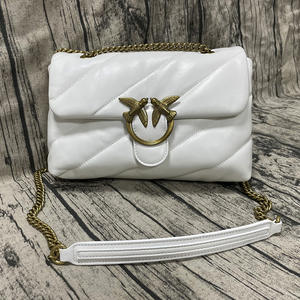 <span class=keywords><strong>Bolso</strong></span> de Mujer de Piel Genuina para Otoño, Estilo Urbano, Acolchado, con Diseño de Almohada, de Sarga, con Asa Individual y Bandolera - Product Image 2