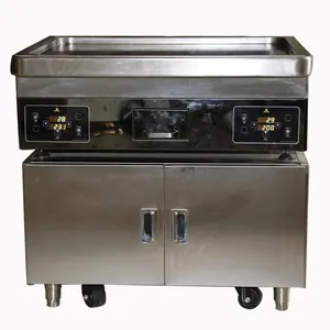 Commerciële Keuken Multifunctionele Mobiele Teppa Grill Tafel Met Dubbele Oven