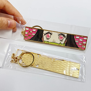 Llaveros de metal huecos con diseño de gato anime, recargables, bonitos, con bordado de <span class=keywords><strong>manga</strong></span>, estilo Jet, Feng Shui, de moda - Product Image 2