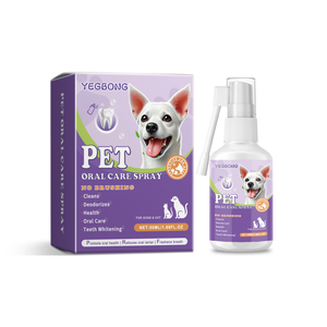 Spray rafraîchissant pour l'haleine des animaux de compagnie 50 ml avec Sorbetol pour chiens et chats – Favorise la santé dentaire et la fraîcheur - Product Image 1