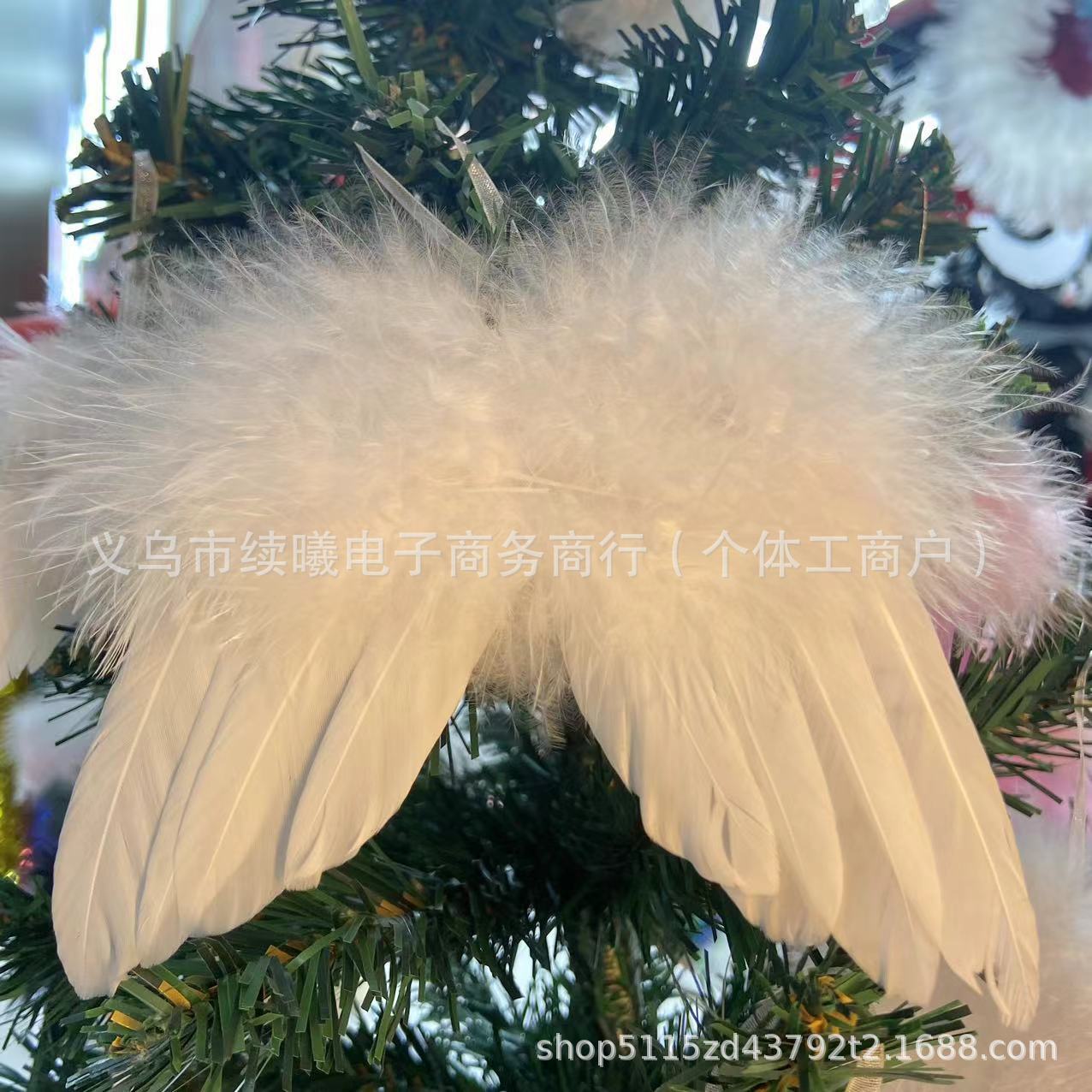 16x14 white-christmas wing pendant
