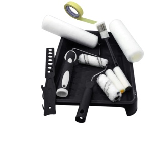 9 pouces mini <span class=keywords><strong>rouleau</strong></span> plastique stirier ruban de <span class=keywords><strong>masquage</strong></span> pinceau outils de manutention liner kit - Product Image 2